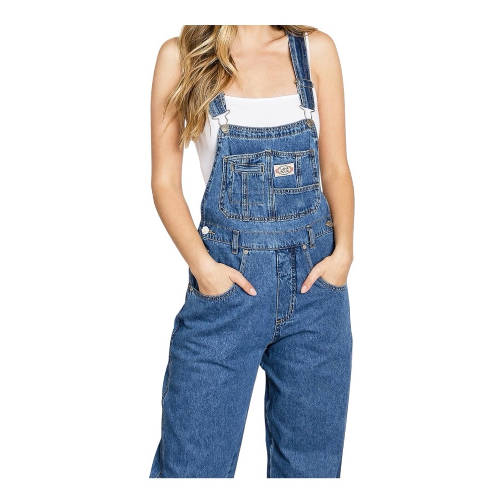 NEW- Blue Denim Overalls with Adjustable Straps Women’s size XL